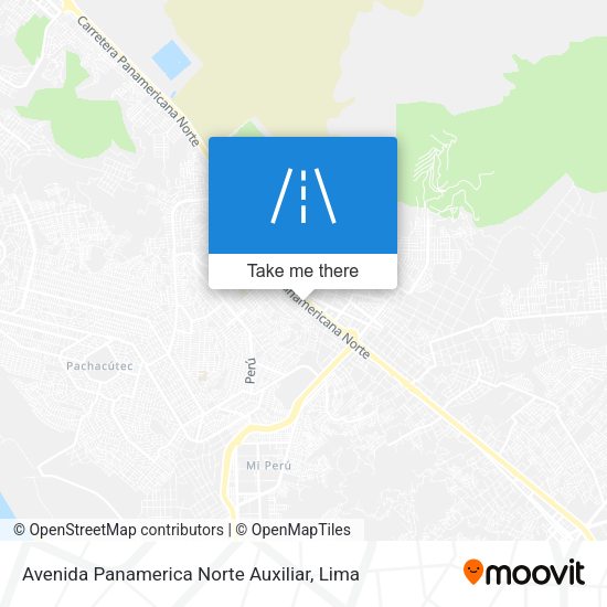 Avenida Panamerica Norte Auxiliar map