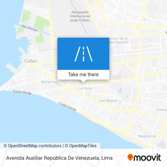 Avenida Auxiliar República De Venezuela map