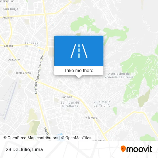 28 De Julio map