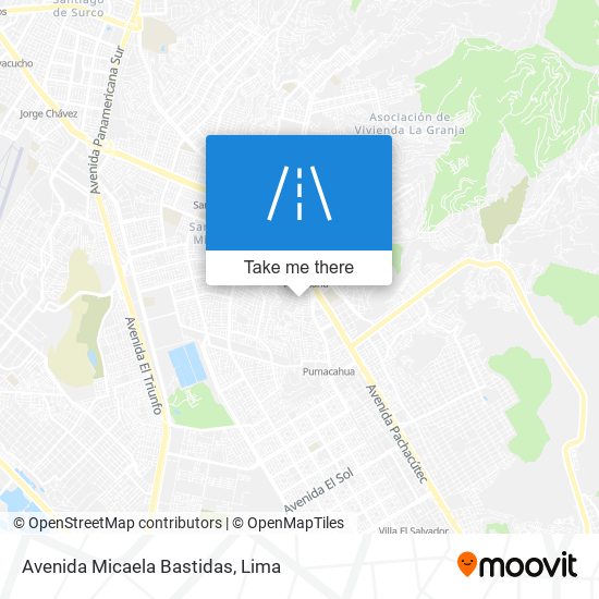 Mapa de Avenida Micaela Bastidas