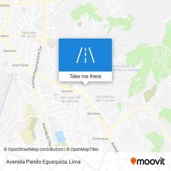 Mapa de Avenida Pando Egusquiza