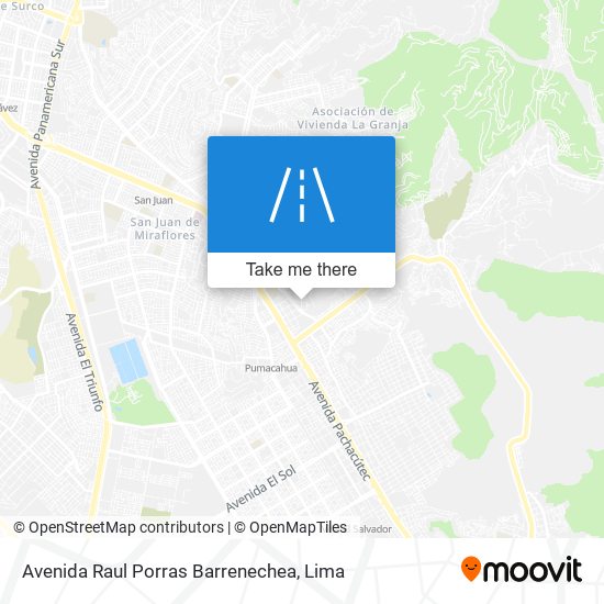 Avenida Raul Porras Barrenechea map