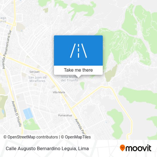 Calle Augusto Bernardino Leguia map