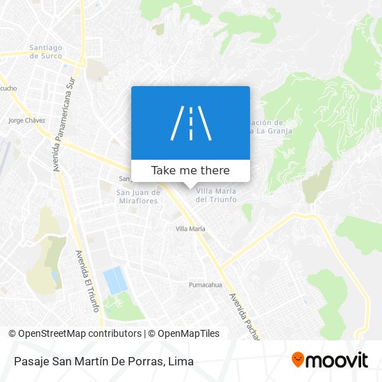 Pasaje San Martín De Porras map