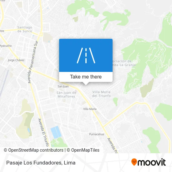 Pasaje Los Fundadores map