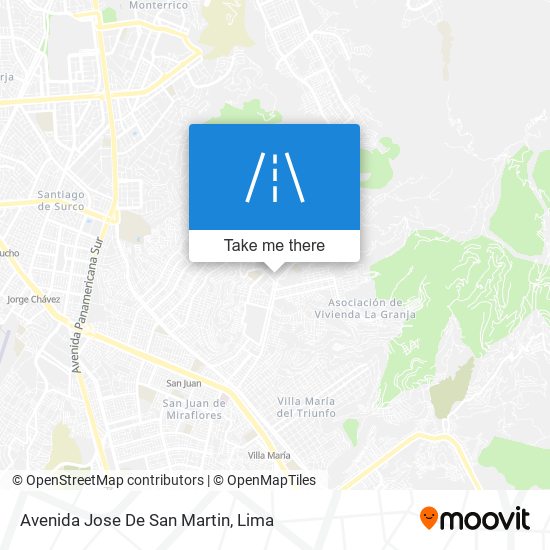 Avenida Jose De San Martin map