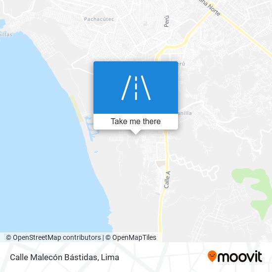 Mapa de Calle Malecón Bástidas