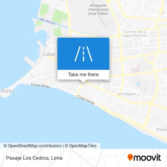 Pasaje Los Cedros map