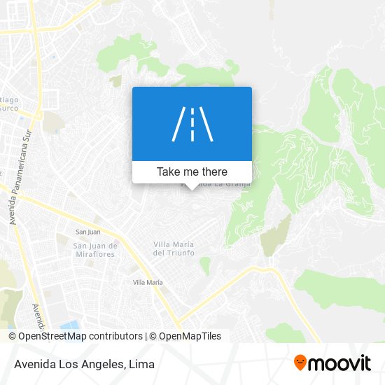 Avenida Los Angeles map