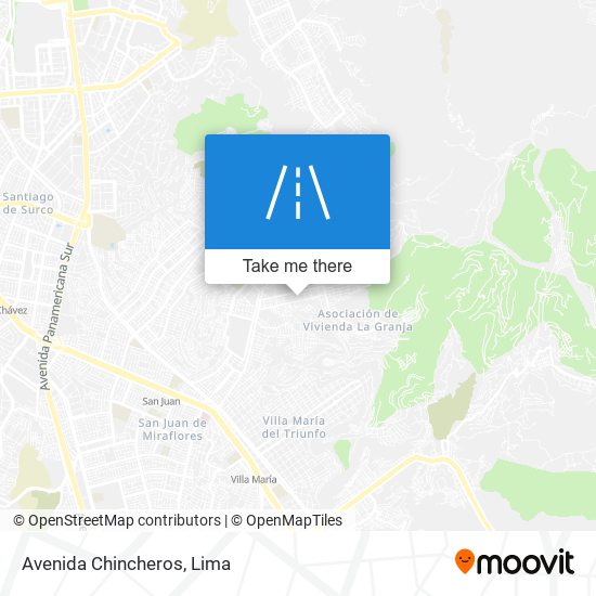Avenida Chincheros map