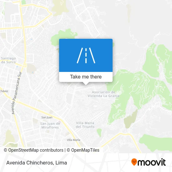 Avenida Chincheros map
