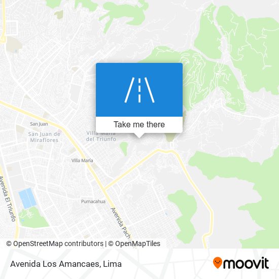 Avenida Los Amancaes map
