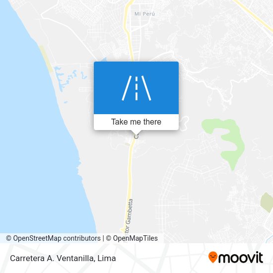 Mapa de Carretera A. Ventanilla