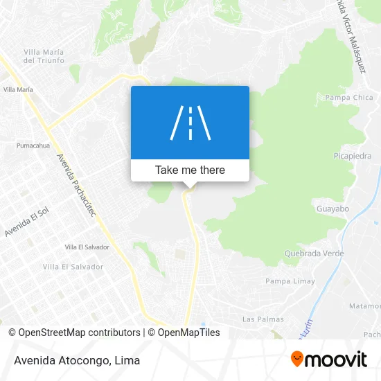 Avenida Atocongo map