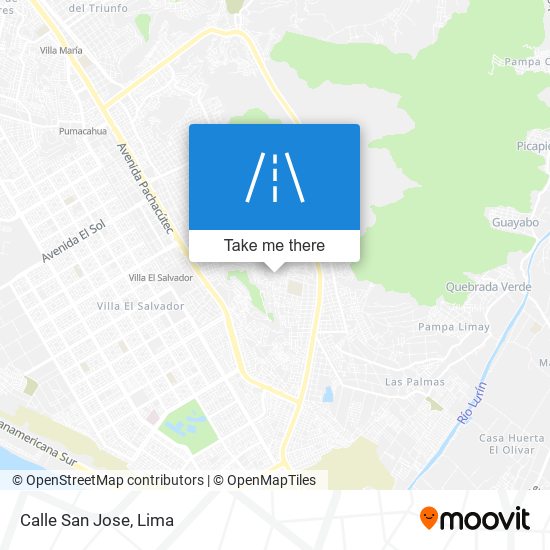 Calle San Jose map