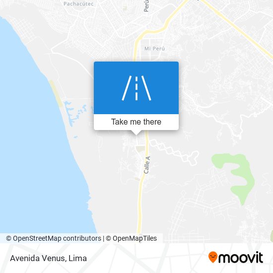 Avenida Venus map