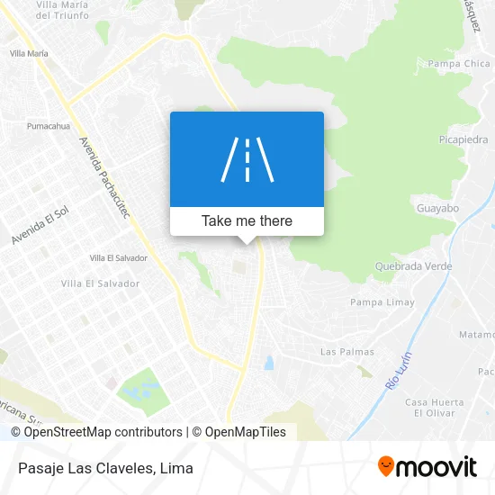 Pasaje Las Claveles map