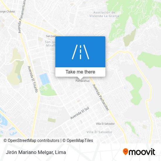 Jirón Mariano Melgar map