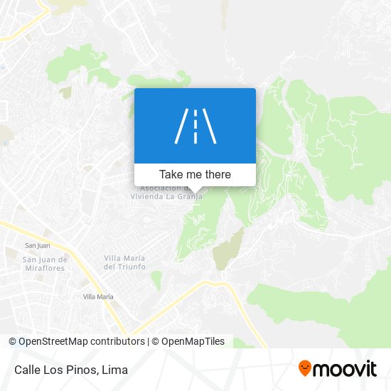 Mapa de Calle Los Pinos