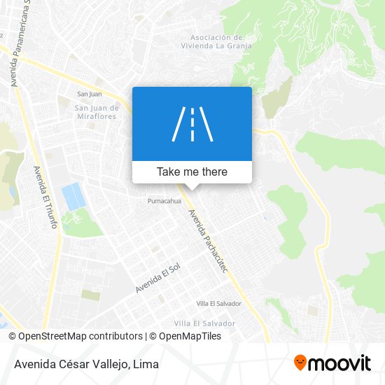 Avenida César Vallejo map