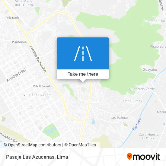 Pasaje Las Azucenas map