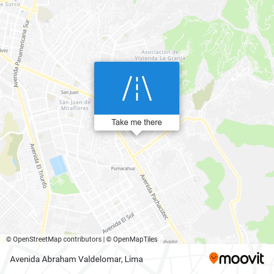 Avenida Abraham Valdelomar map