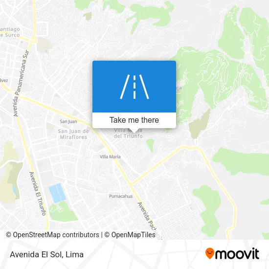 Avenida El Sol map
