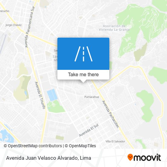 Avenida Juan Velasco Alvarado map