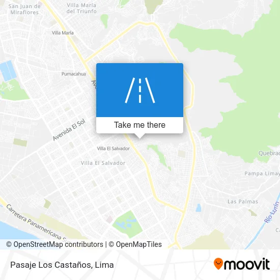 Pasaje Los Castaños map