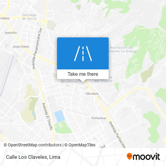 Calle Los Claveles map