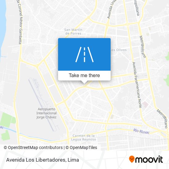 Avenida Los Libertadores map