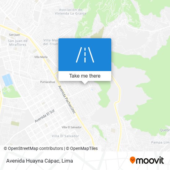 Mapa de Avenida Huayna Cápac