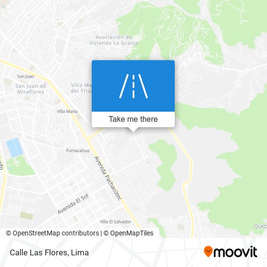 Calle Las Flores map