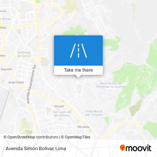 Avenida Simón Bolívar map