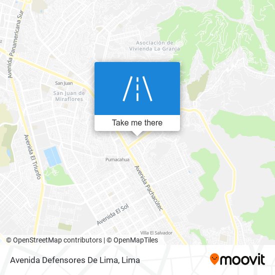 Avenida Defensores De Lima map