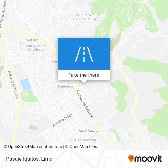 Pasaje Iquitos map