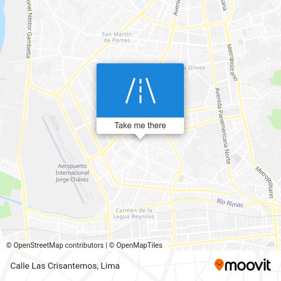Mapa de Calle Las Crisantemos