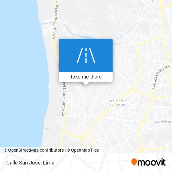 Calle San Jose map