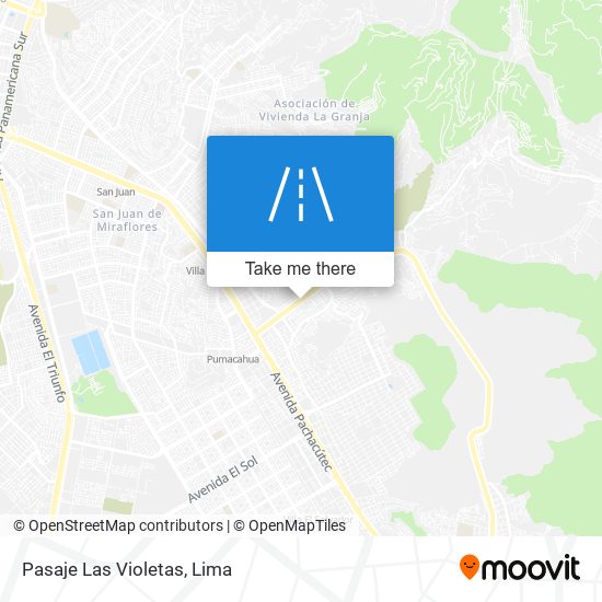 Pasaje Las Violetas map