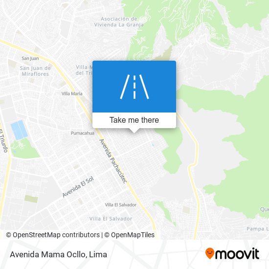 Mapa de Avenida Mama Ocllo