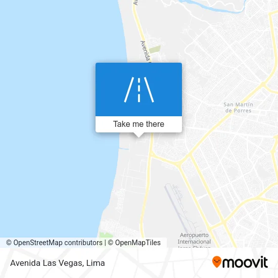 Avenida Las Vegas map