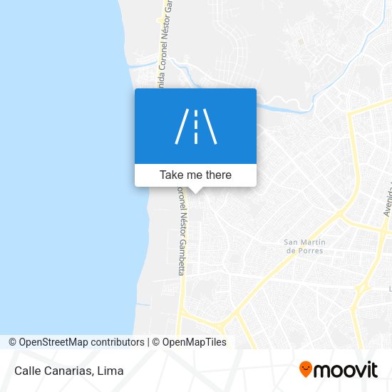 Mapa de Calle Canarias