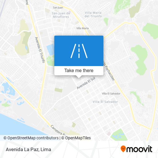 Avenida La Paz map