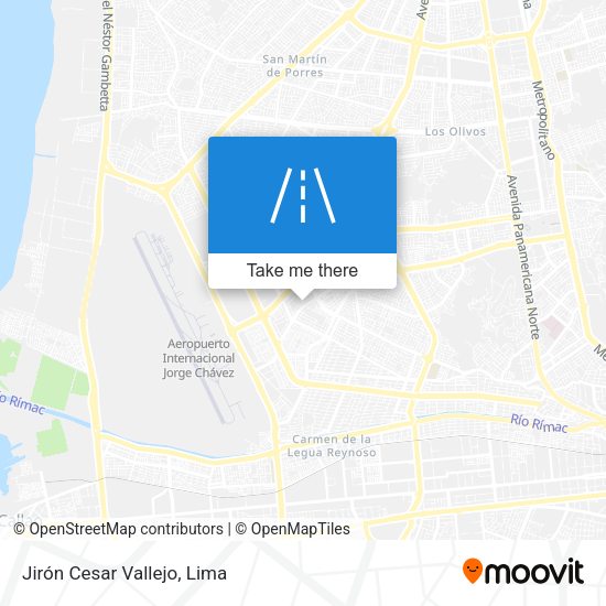Jirón Cesar Vallejo map
