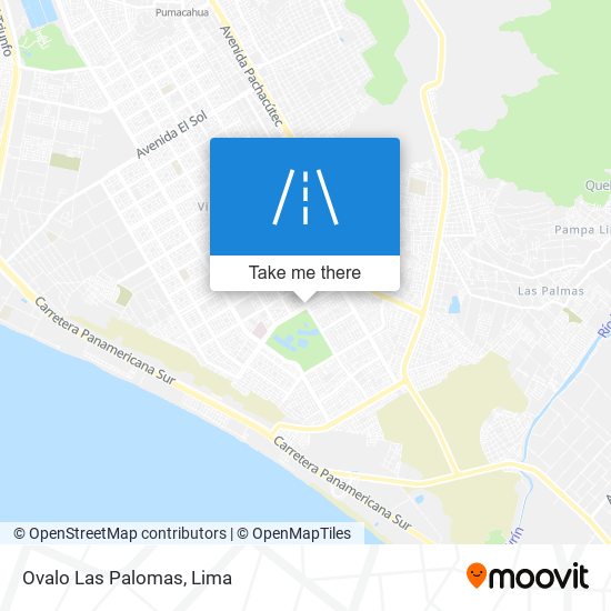 Ovalo Las Palomas map