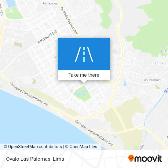 Ovalo Las Palomas map