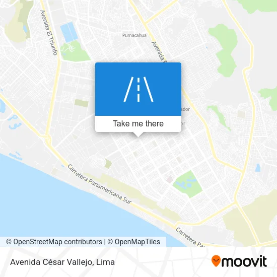 Avenida César Vallejo map