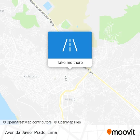 Avenida Javier Prado map