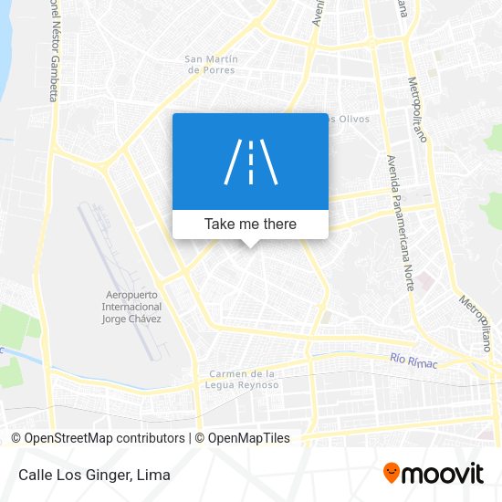 Calle Los Ginger map