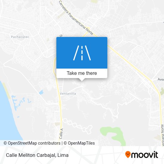 Mapa de Calle Meliton Carbajal
